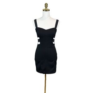 Woman’s H&M Divided black bodycon cutout dress size 6